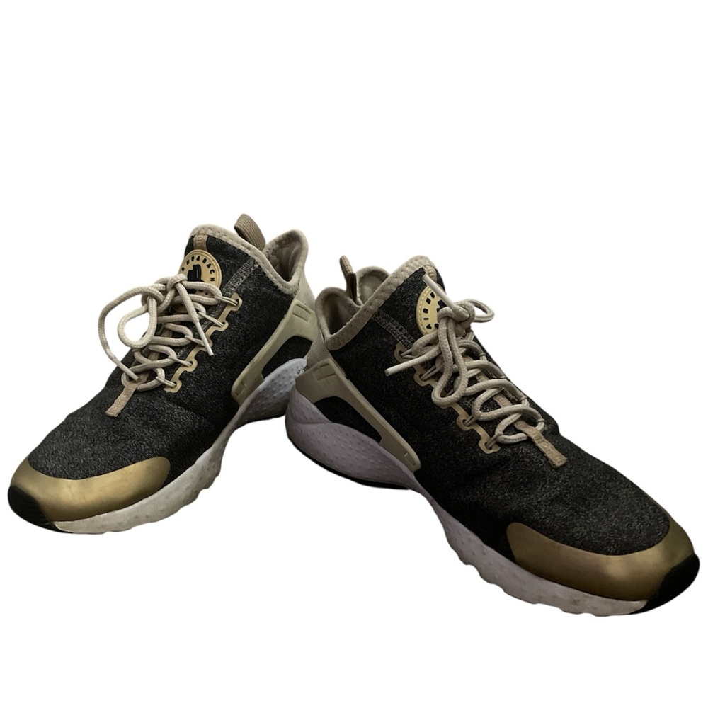 Nike Air Womens Huarache Run Ultra Running Shoes Gray 859516-102 Lace Up 8 M